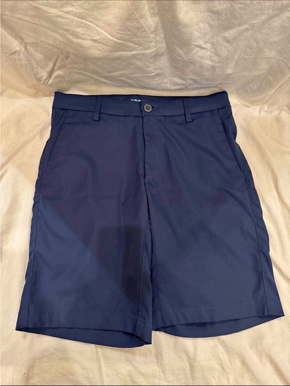 Navy Lee golf-style Cooltex shorts